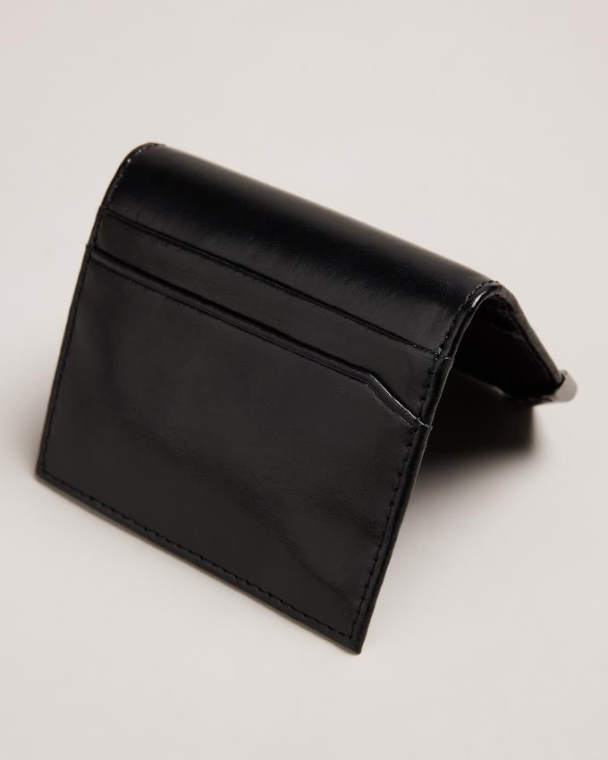 Porte-Carte Ted Baker Corner Detail Noir Homme | WJK-23350101